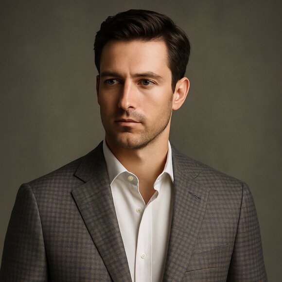 Peter Millar Checked Wool Sport Coat – Size 46R - Picture 1 of 13